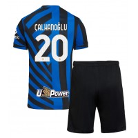 Camiseta Inter Milan Hakan Calhanoglu #20 Primera Equipación para niños 2024-25 manga corta (+ pantalones cortos)